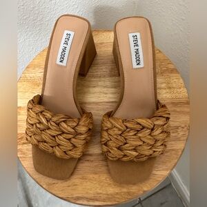 Steve Madden Brown Braided Women's Mules